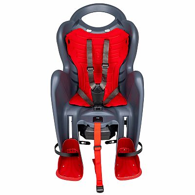 BELLELLI MR FOX Detská sedačka na bicykel EASY DREAM polohovateľná, šedá