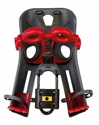 BELLELLI FRECCIA Detská sedačka na bicykel B-FIX, sivá