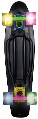 Muuwmi NoRules Skateboard ABEC 5 FUN NEON, so svietiacimi kolieskami