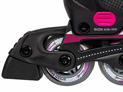 Muuwmi nastaviteľné detské inline korčule, ružové veľ. 37-40