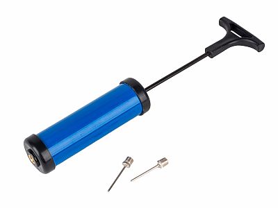 Pumpička plastová s ihlou, modrá