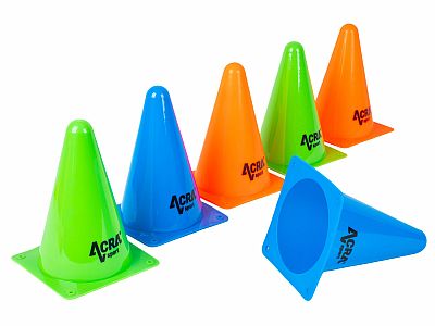 Tréningový kužeľ 6ks 18cm - rôzne farby