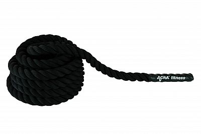 Posilňovacie lano čierne 9m x 38mm