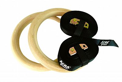 Gymnastické kruhy - drevené