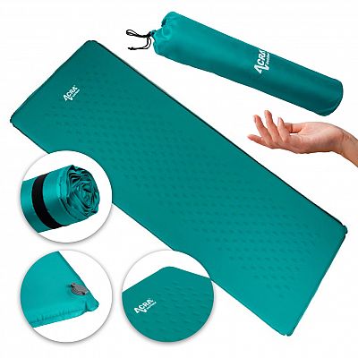 ACRAL140GRE samonafukovacia komfortná karimatka zelenomodrá 4cm