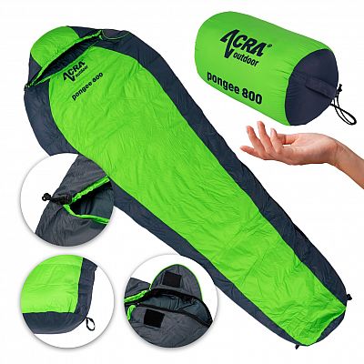 Acra páperový spací vak Pongee 800 - 210 cm, kačacie perie