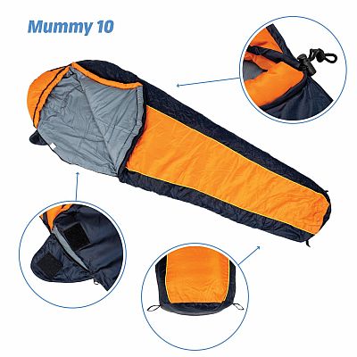 Acra spací vak Mummy 10 - 220 cm