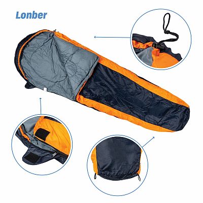 Acra múmiový spací vak Lonber 230 cm