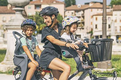 Detská sedačka na bicykel Bellelli Little Duck Standard LUX sivá