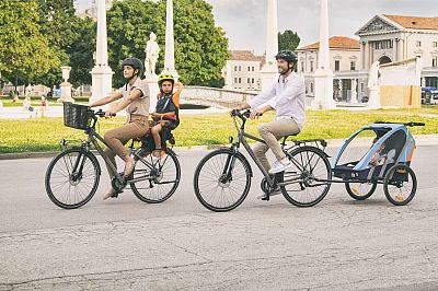 Detská sedačka na bicykel Bellelli TIGER clamp na nosič kolesa červená