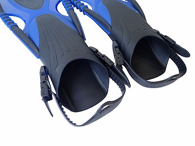 Plutvy Delta rozťahovacie s pásikom 40/43 modré