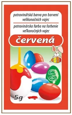 Farby na vajcia 5g - Červená