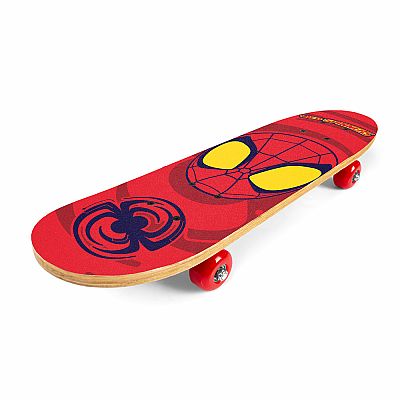 Skateboard Spiderman, červený
