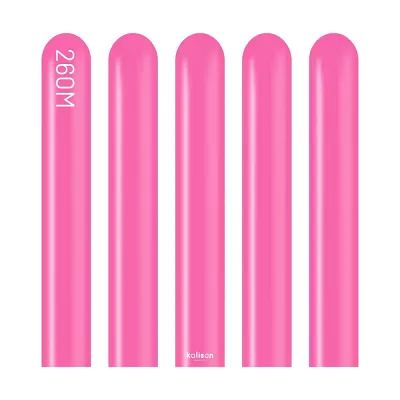 Dekorační modelovací balonky tmavě růžové 260M 100 ks