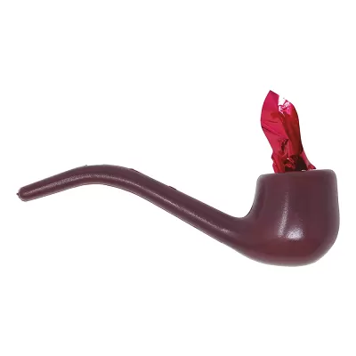 Plastová dýmka s plamínkem 12 cm