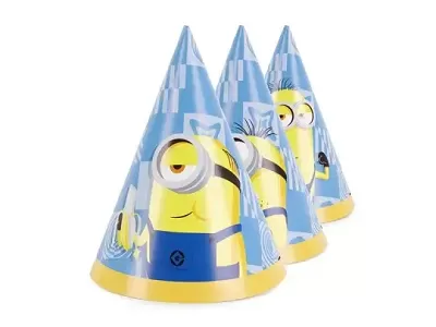 Papírové čepičky Mimoni 6 ks