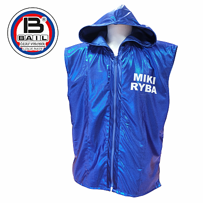 Boxerský župan + trenky BAIL PROFI, Satén / Trblietavý Nylon a Spandex