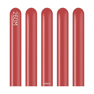 Dekorační modelovací balonky tmavě červené 260M 100 ks