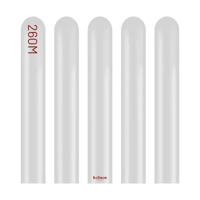 Dekorační modelovací balonky chromové stříbrné 260M 50 ks