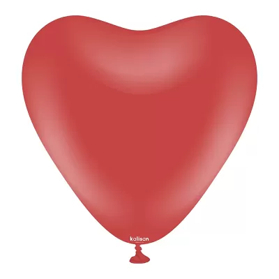 Dekorační balonek tmavě červený srdce 30 cm/12"