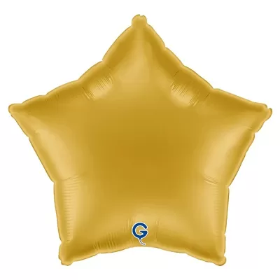 Fóliový balonek hvězda světle zlatá 46 cm