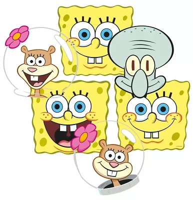 Papierové masky Sponge Bob 6ks