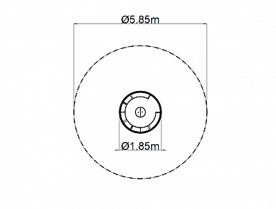 Kolotoč na sedenie priem. 180 cm