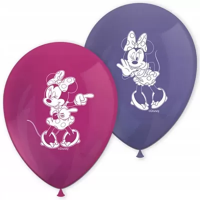 Latexové balóniky Minnie Mouse 28 cm - 8 ks