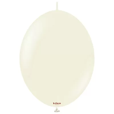 Dekorační spojovací retro balonky krémové 30 cm/12" 50 ks