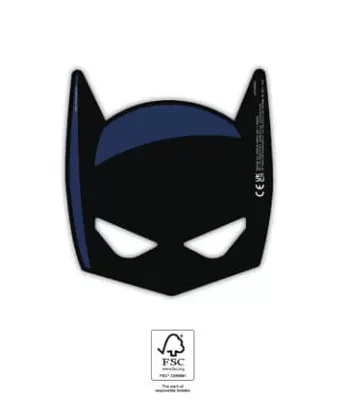 Maska papierová - Batman 6ks