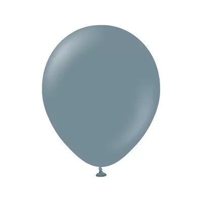 Dekorační retro balonky šedomodré 13 cm/5" 100 ks