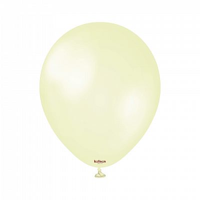 Dekorační perleťové balonky žluté 13 cm/5" 50 ks
