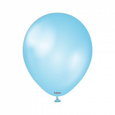 Dekorační perleťové balonky modré 13 cm/5" 50 ks