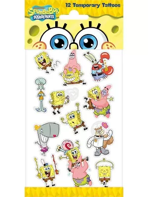 Dětské dočasné tetování Sponge Bob