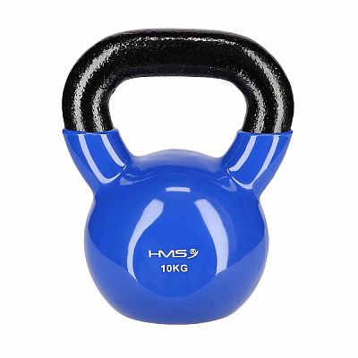 Kettlebell pokrytý vinylom HMS KN 10 kg, modrý