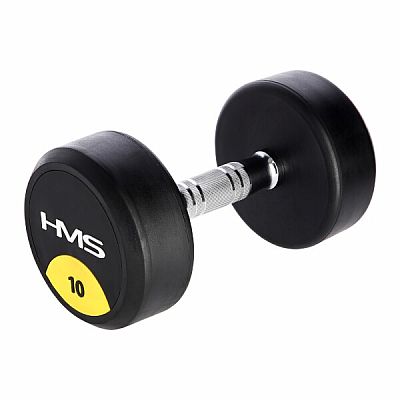 Pogumované jednoručky činka HMS HG Pre 10 kg