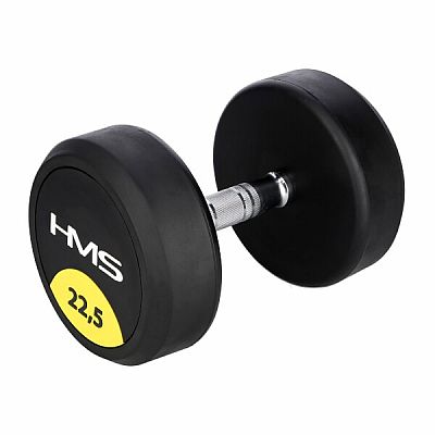Pogumované jednoručky činka HMS HG Pre 22,5 kg