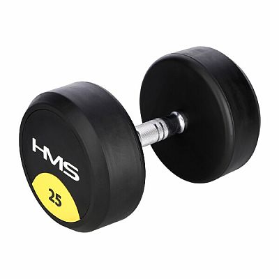 Pogumovaná jednoručná činka HMS HG Pro 25 kg