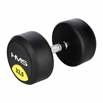 Pogumované jednoručky činka HMS HG Pre 32,5 kg
