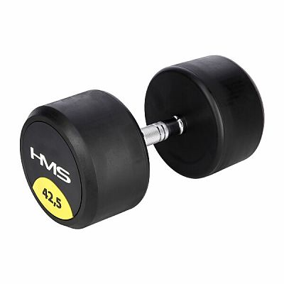 Pogumované jednoručky činka HMS HG Pro 42,5 kg