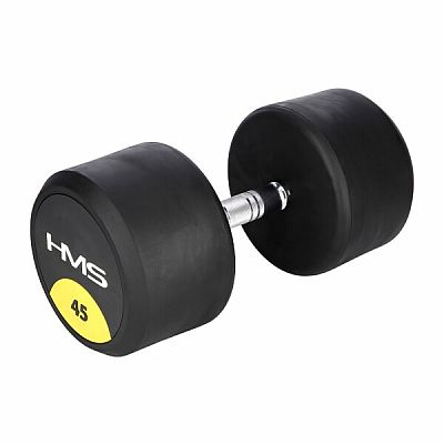 Pogumované jednoručky činka HMS HG Pro 45 kg