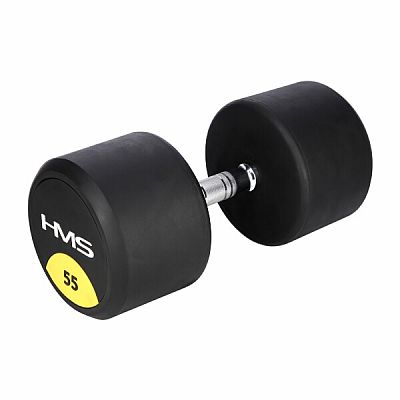 Pogumované jednoručky činka HMS HG Pro 55 kg