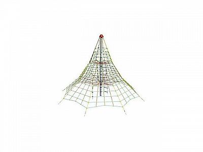 Lanová pyramída SC - výška 5,5 m, výška pádu 1,5 m, 8 zámkov