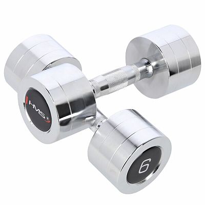 Chrómované činky HMS CHD06 2 x 6 kg
