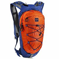 Spokey DEW Športový, cyklistický a bežecký batoh, 15 l, oranžovo-modrý