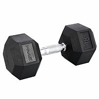 Čierna hexagonálna jednoručka HMS 18 kg