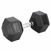 Čierna hexagonálna jednoručka HMS 25 kg