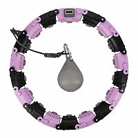 Masážna hula hoop FH03 so závažím a počítadlom fialovo-čierna