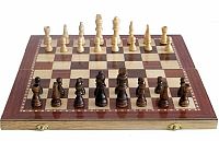 Šachy Sedco drevené 96 C02 čierno / biele 29x29 cm