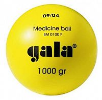 Lopta medicinálne 3 kg plast Gala žltý